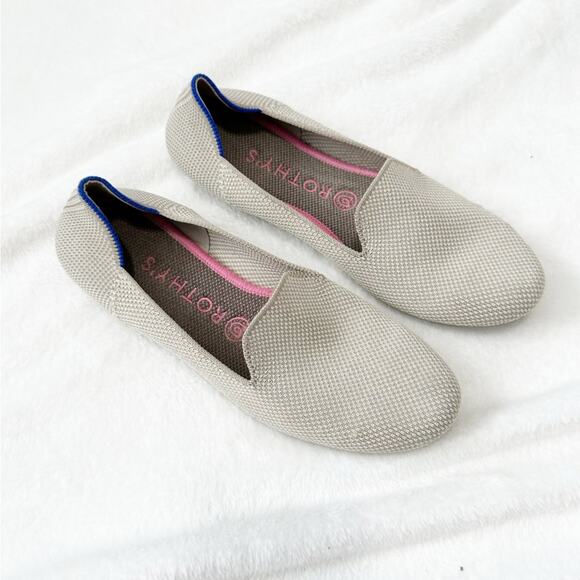 Rothy’s the loafer linen double stitch knit fabric slip on shoes size 8 - Picture 1 of 7